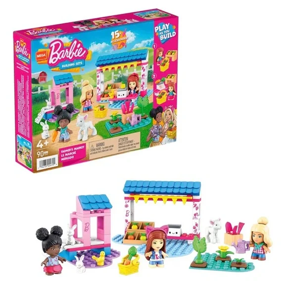 NWT Barbie Mega Building Set - Colorful Market Adventure - Picture 8 of 9